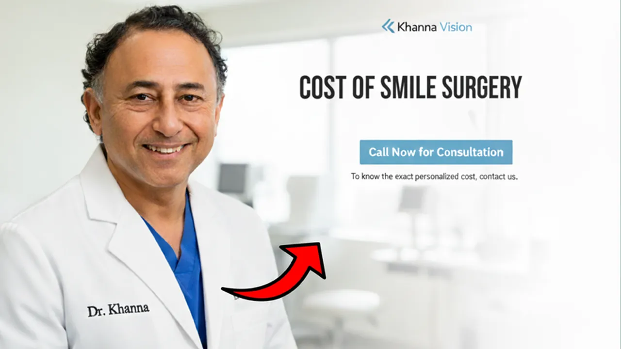 Cost of SMILE surgery explained at Khanna Vision Institute