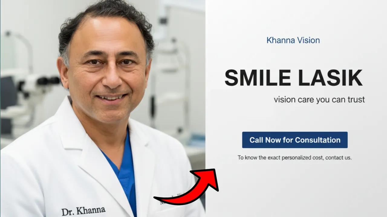 SMILE LASIK comfort and precision at Khanna Vision Institute
